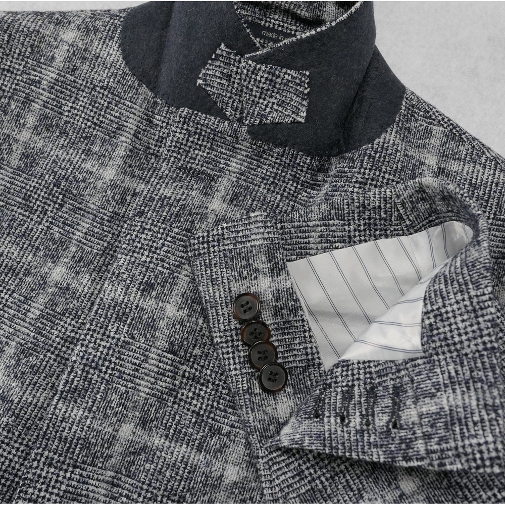 Suitsupply x Ferla Hudson 36R Alpaca Cotton Glen Check Windowpane Flannel Suit - Picture 10 of 16